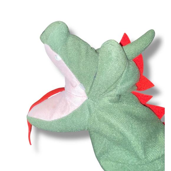 IKEA Fantasivarld Hand Puppet Dragon Plush Show Play Pretend Movable Mouth 10" - Picture 8 of 14